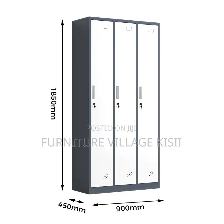 Office Cabinet ; 3-Door Metallic Office Storage Cabinet