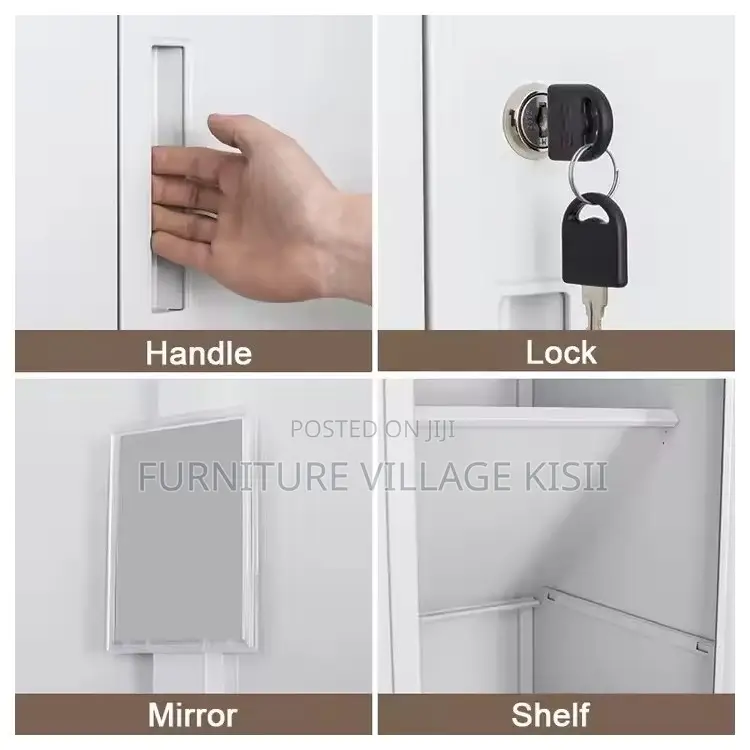 Office Cabinet ; 3-Door Metallic Office Storage Cabinet