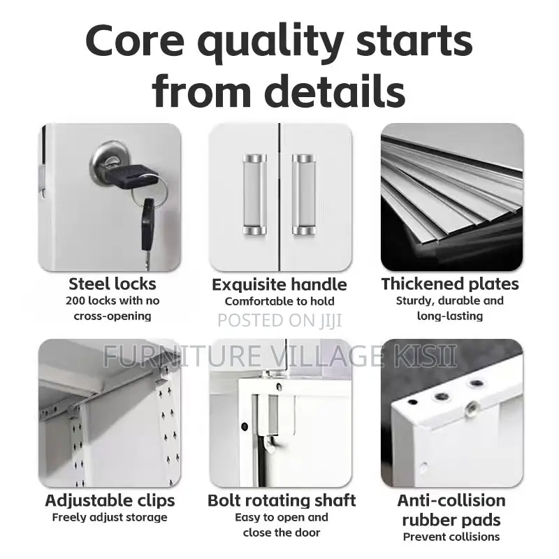 Office Cabinet ; 3-Door Metallic Office Storage Cabinet