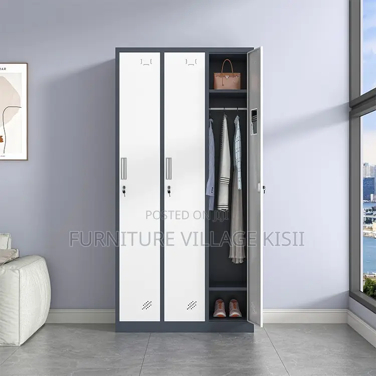 Office Cabinet ; 3-Door Metallic Office Storage Cabinet