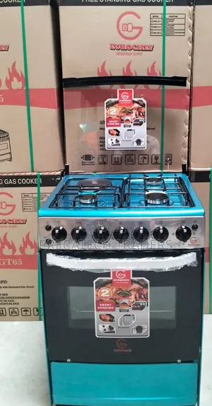 60x65 Eurochef 3 Gas + 1 Electric Cooker With Electric Oven