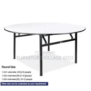 Office Table ; Round Meeting Table With Metal Legs