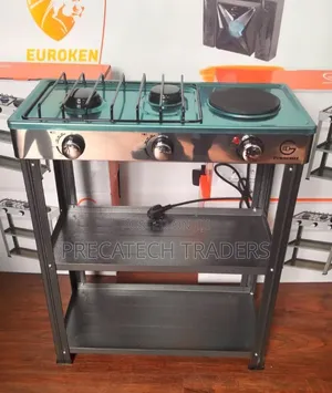 Eurochef Deluxe Hybrid Cooker With Stand & Shelves