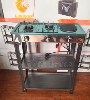 Eurochef Deluxe Hybrid Cooker With Stand & Shelves