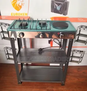 2+1 Eurochef Gas Cooker With Electric Hotplate