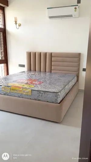 5by6 Luxury Upholstered Chester Bed .With Mattress 37k  Free Delivery