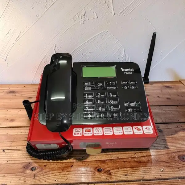 Built-in Torch Light Bontel T1000 Dual Sim GSM Landline Desktop Phone