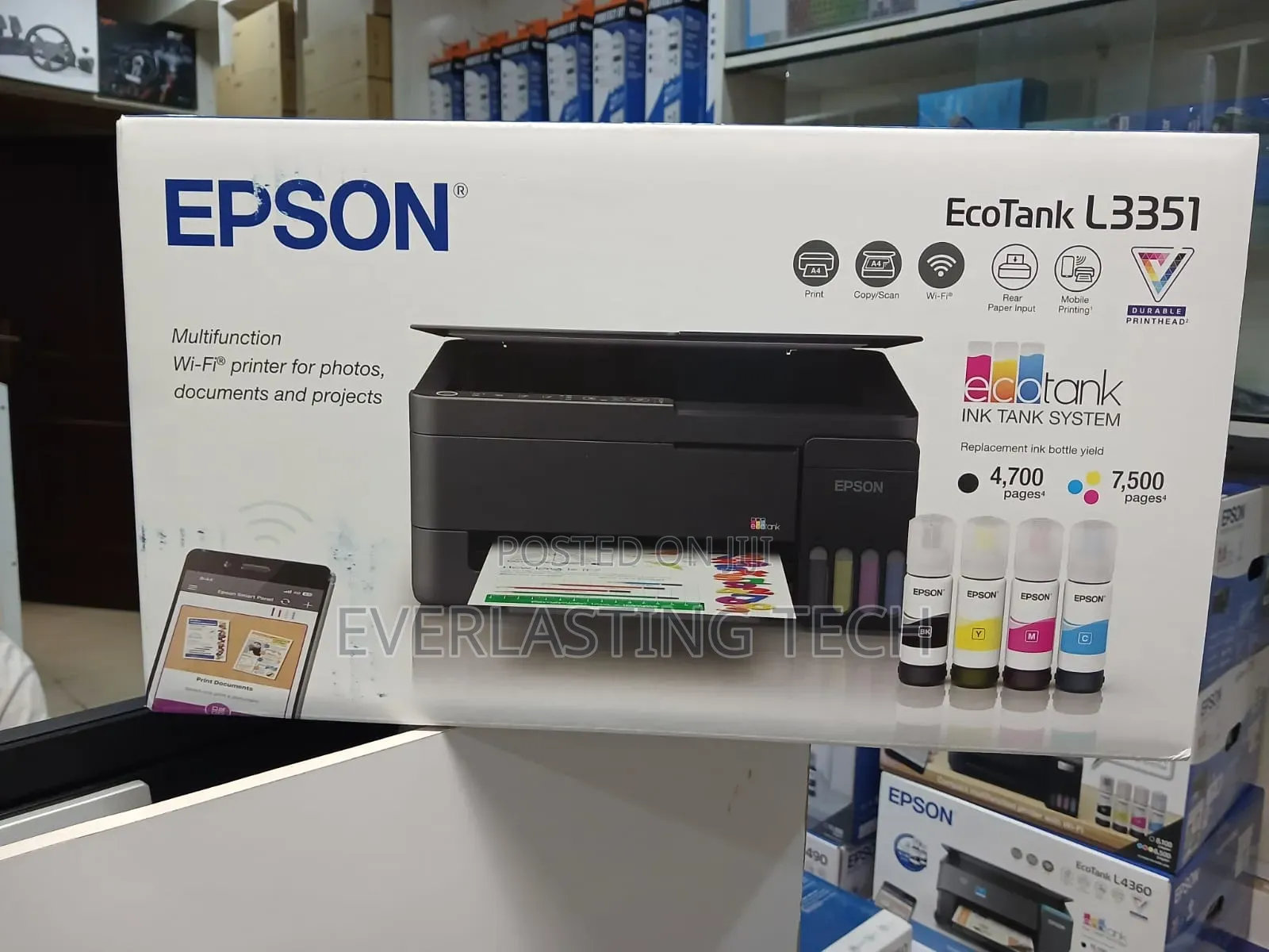 Epson EcoTank L3351 A4 Wi-Fi All-in-One Ink Tank Printer
