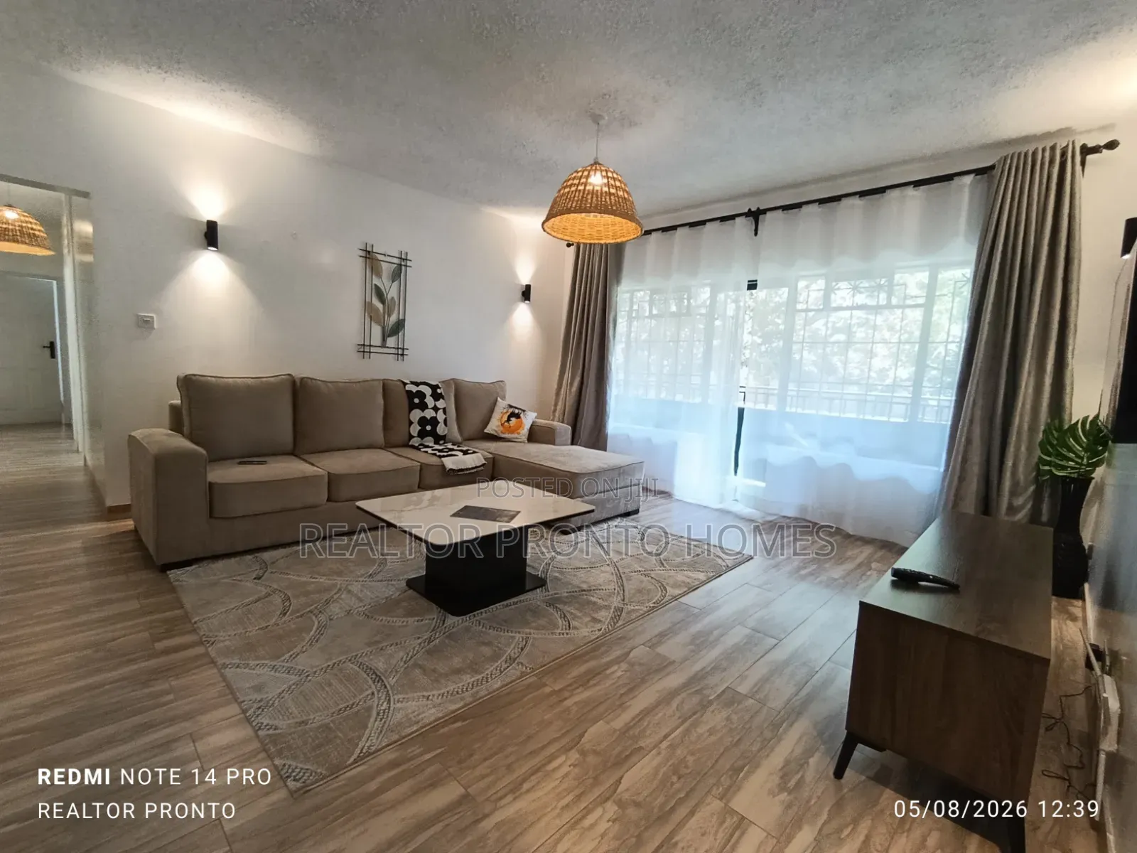 Furnished 3bdrm Apartment in Kilimani, Hurlingham for rent