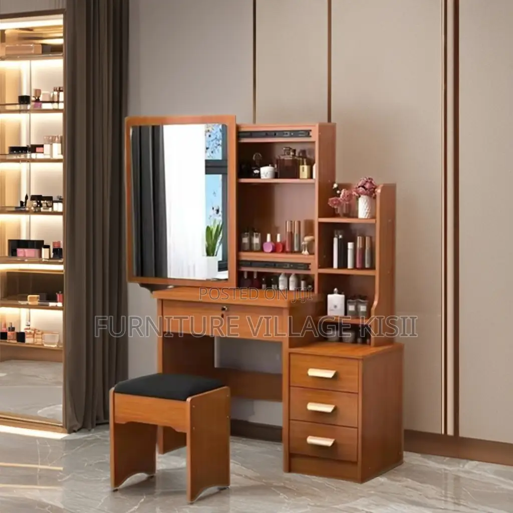 Dressing Table ; Wooden Dressing Table With Mirror