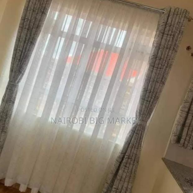 3 Meters Quality Texture Curtains 2 .5m Shears - thumbnail 2