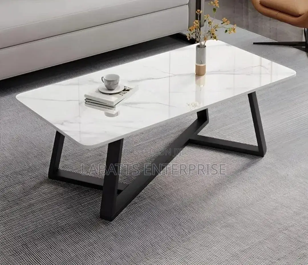Modern Imported Executive Marble Top Coffee Table