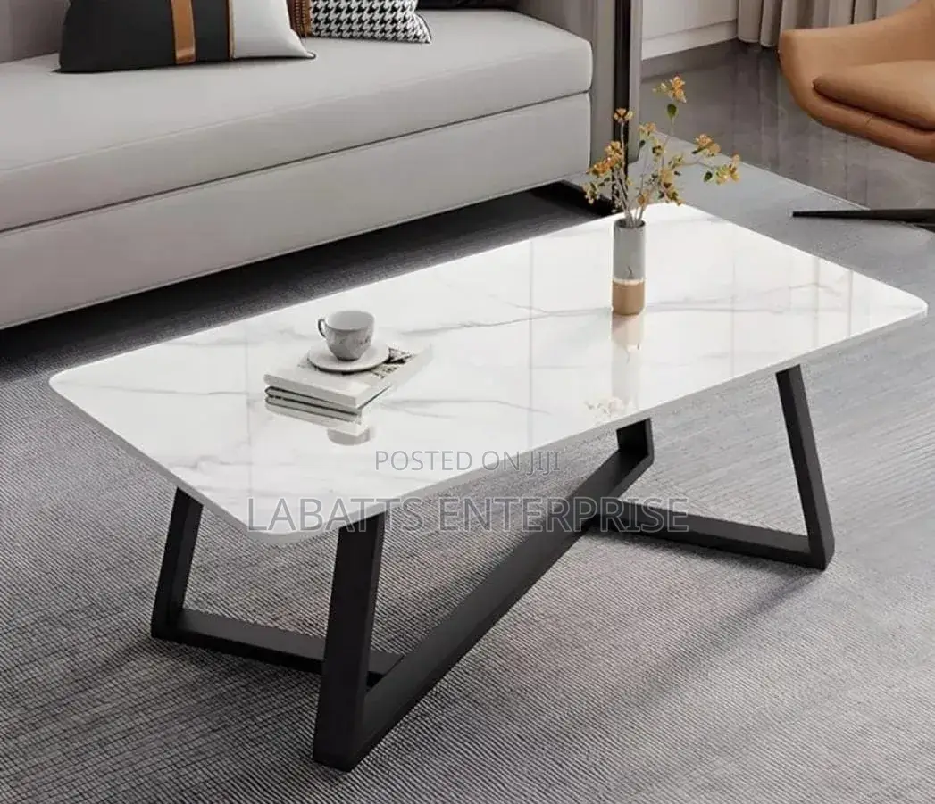 Modern Imported Executive Marble Top Coffee Table