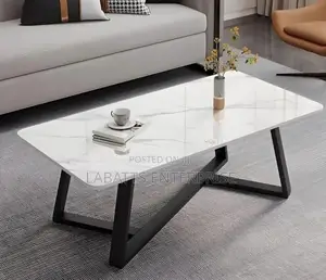 Modern Imported Executive Marble Top Coffee Table