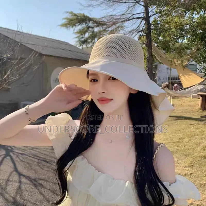*Summer Hat Women's Outdoor Fashion Shawl Sun Hat Big Edge