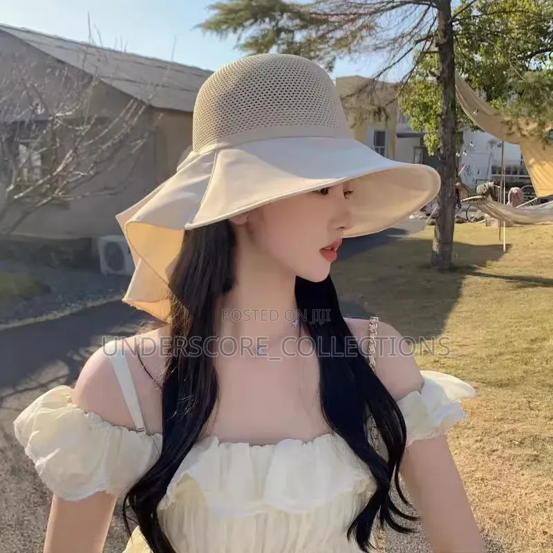 *Summer Hat Women's Outdoor Fashion Shawl Sun Hat Big Edge