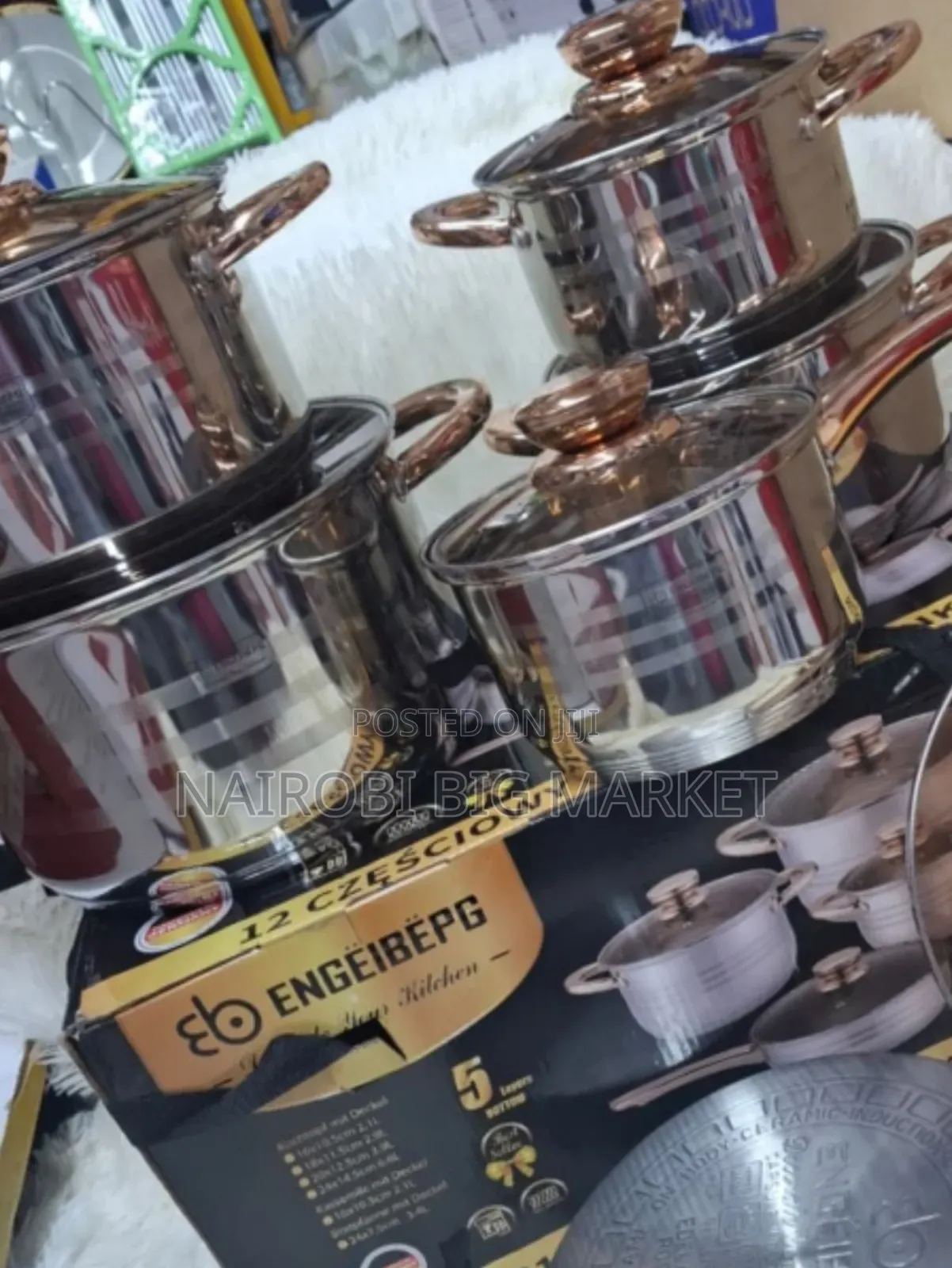 Engelberg 12pcs Stainless Steel Cookware
