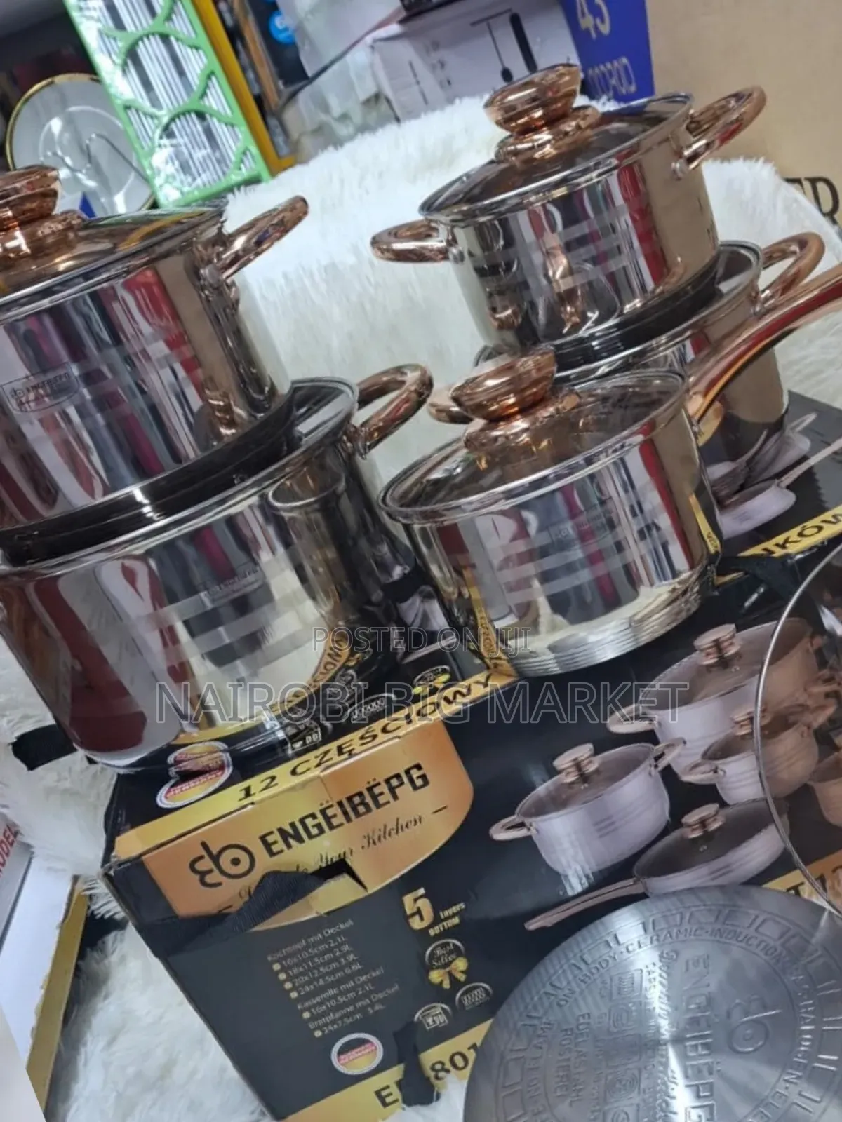Engelberg 12pcs Stainless Steel Cookware