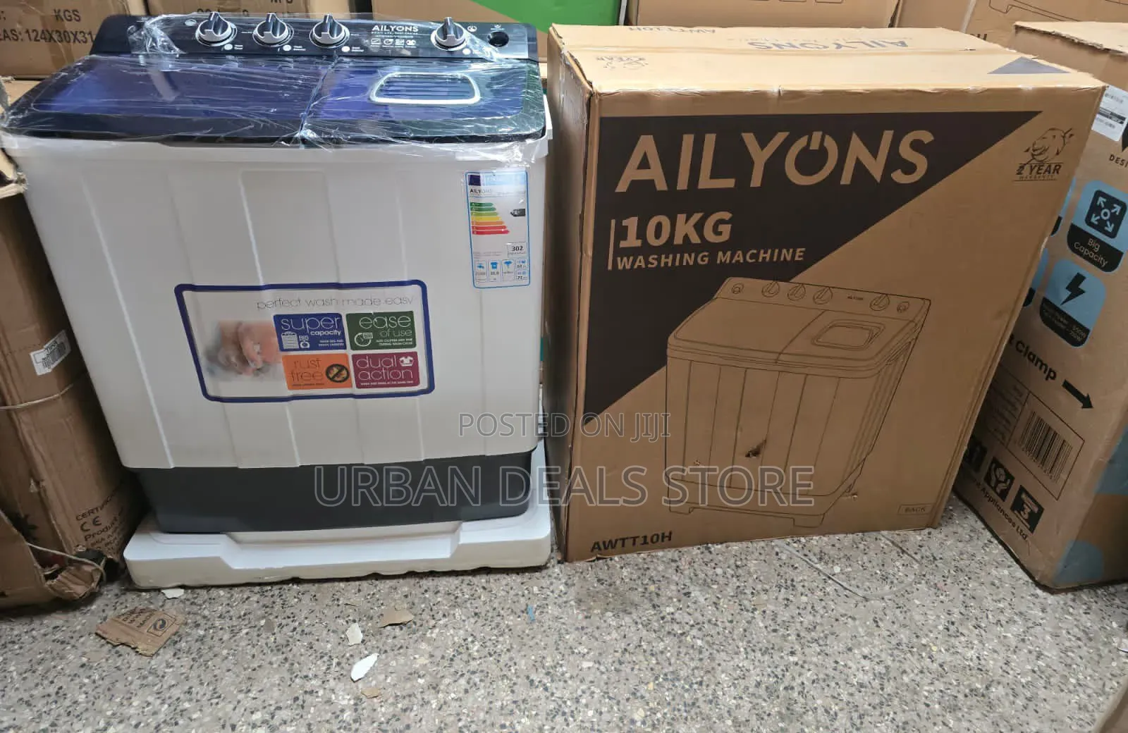 Ailyons 10kg Twin Tub Washing Machine