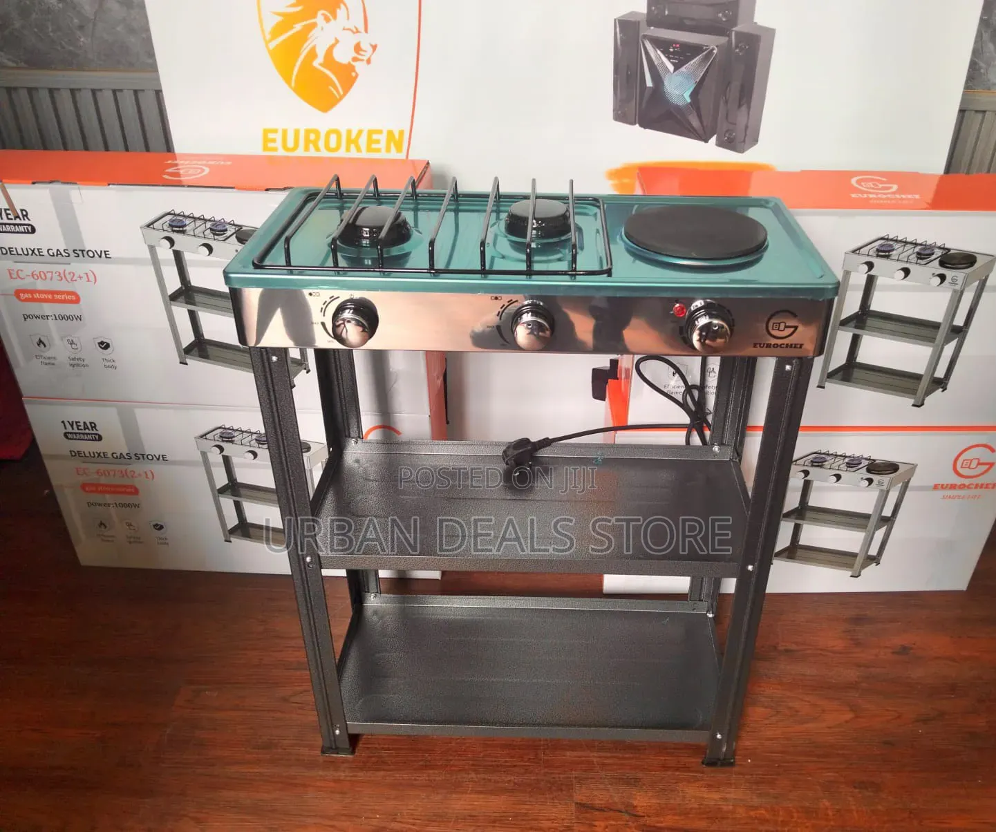 Eurochef Deluxe Gas Stove – Ec-6073 (2+1)