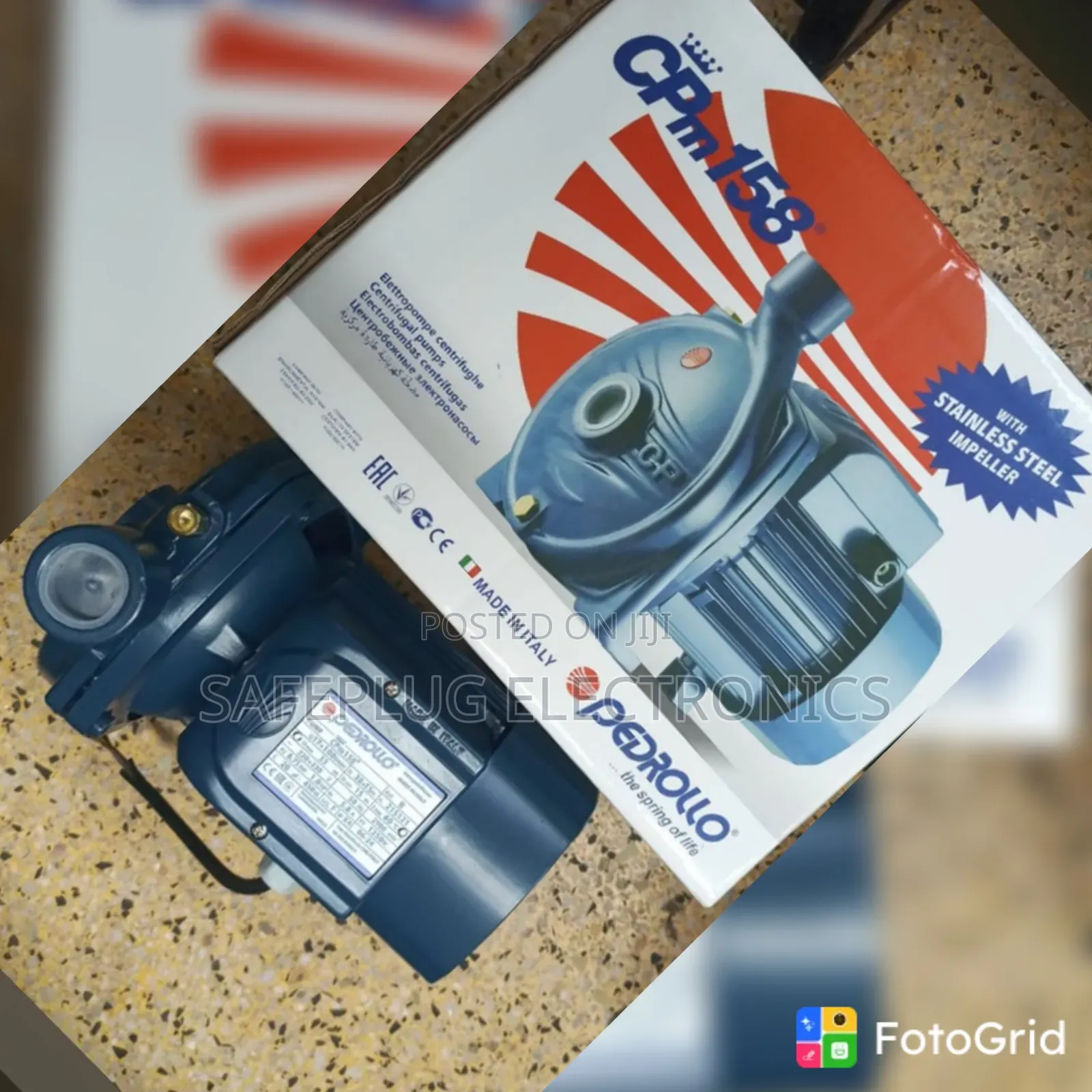Pedrollo 1HP Water Pump – Powerful Water Booster