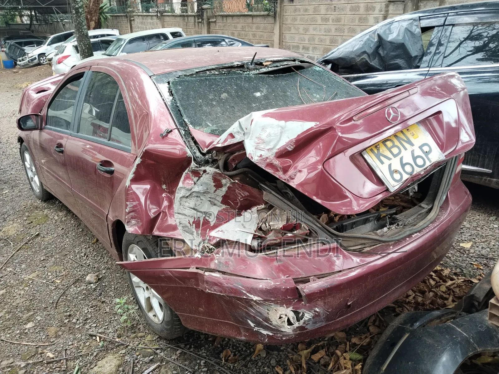 Mercedes-Benz C180 2003 Maroon