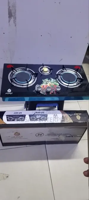 NUNIX 3-Burner Gas Cooker / Tabletop Gas Stove.