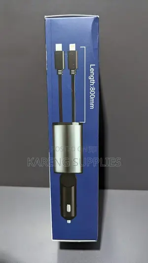 Retractable 4 in 1 Car Charger 120w
