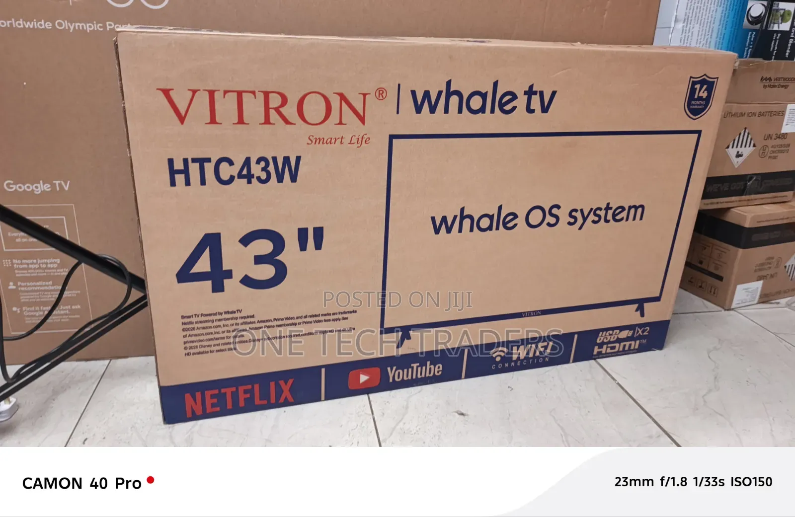 43 Inches Vitron TV Whale-Os System