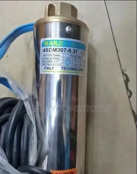 Electric Kailo Submersible Pump 0.5hp /44m /370w