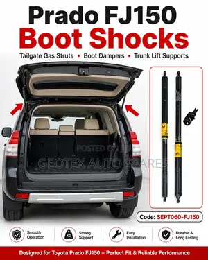 Toyota Prado FJ150 Boot Shocks Tailgate Gas Struts – Heavy Duty