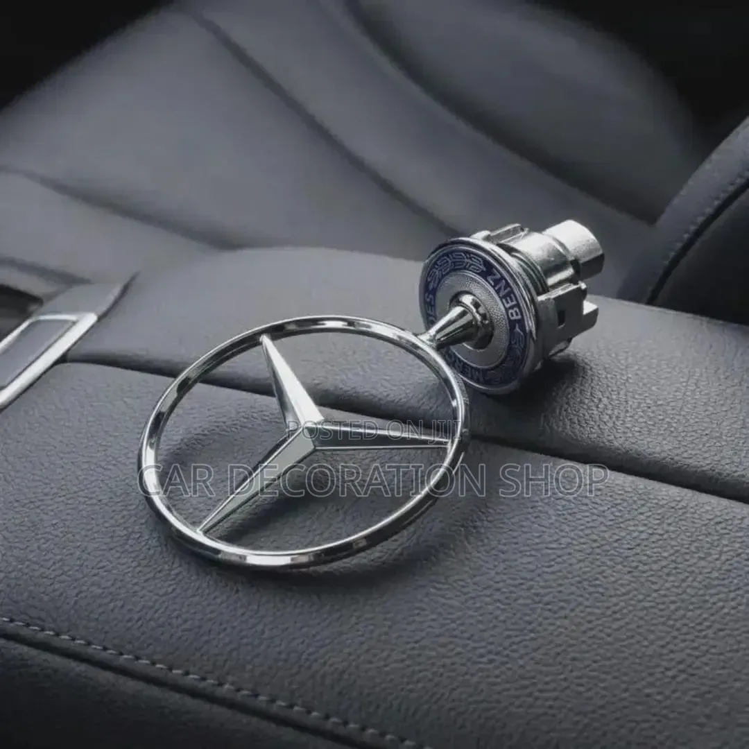 Mercedes Benz Hood Star Badge With Chrome 3-Pointer Star