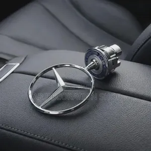 Mercedes Benz Hood Star Badge With Chrome 3-Pointer Star