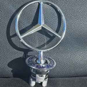 Front Bonnet Hood Ornament Standing Emblem for Mercedes Benz