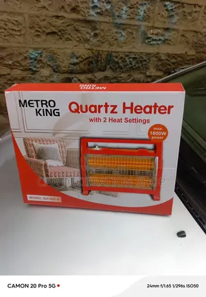Quartz Heater With 2 Heat Settings 1600w