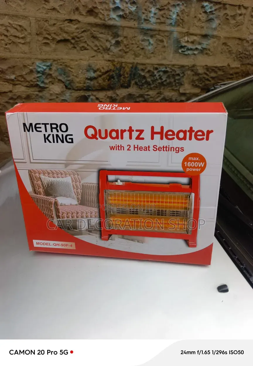 Quartz Heater With 2 Heat Settings 1600w