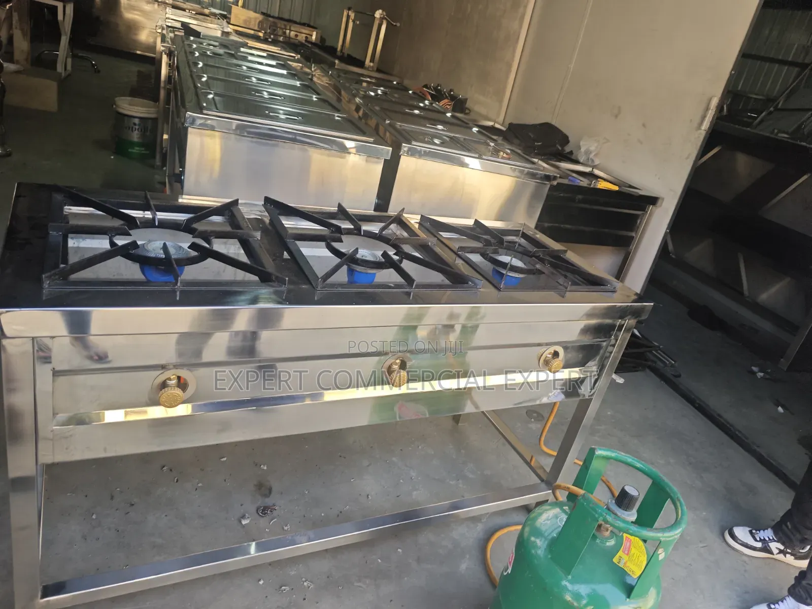Stainless Three Burner