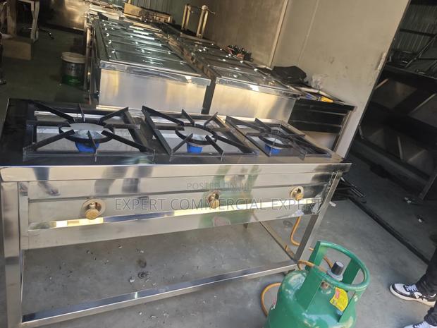Stainless Three Burner