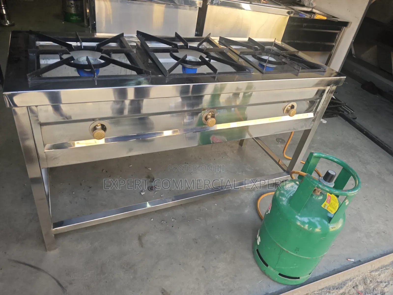 Stainless Three Burner