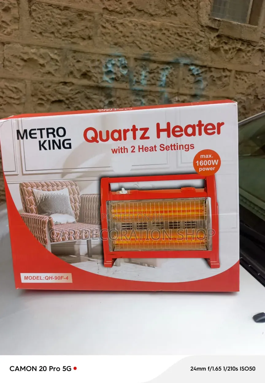 1600w New Room Heater With Two Adjustable Heat Levels