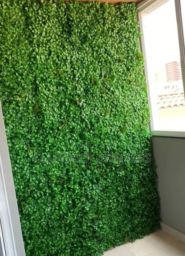 Create a Green Statement Wall With Artificial Boxwood Hedge Panels