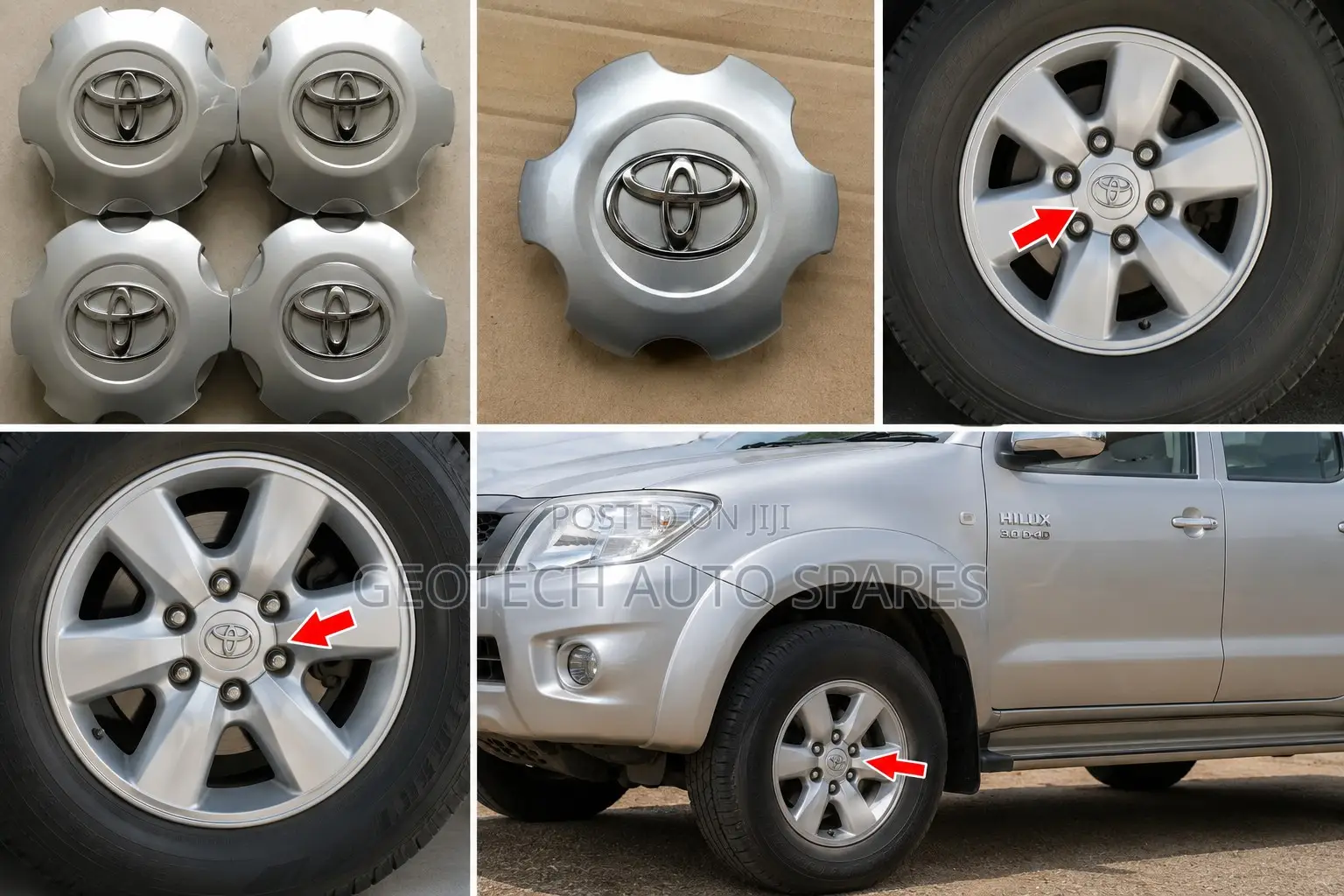 Toyota Hilux Vigo Wheel Caps Centre Rim Hub Covers Replacement
