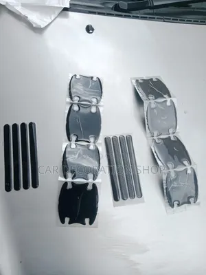 Universal Black or Carbon Black Door Handle Scratch Protector Stickers