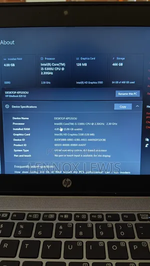 Laptop HP EliteBook 820 G3 4GB Intel Core i5 SSD 500GB