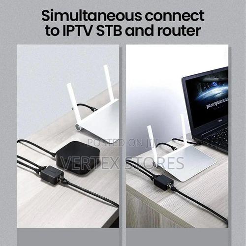 UGREEN CM210 RJ45 Splitter Adapter 2 Pack (Black) - thumbnail 3