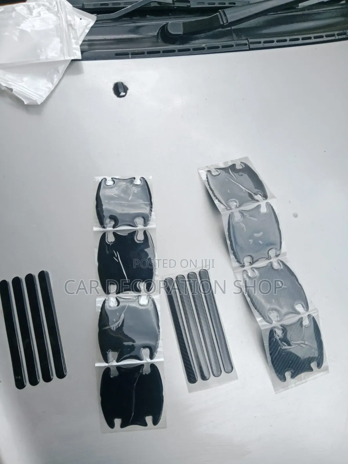 Self Adhesive PVC Black/Carbon Handle Stickers Protect Paint Scratches