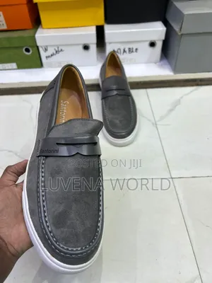 Gray Berluti Loafers