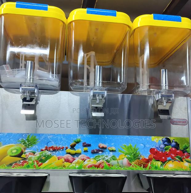 3-Tank Juice Beverage Dispenser Machine - main view