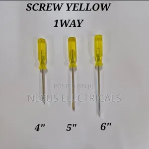 Screw Driver One Way Yellow