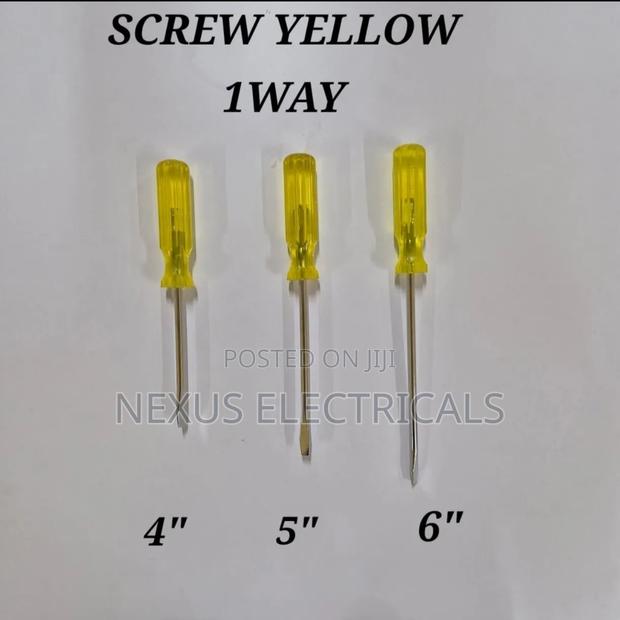Screw Driver One Way Yellow